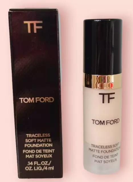 Tom Ford Traceless Soft Matte Foundation - 0.3 Ivory Silk Travel Size  4ml NIB