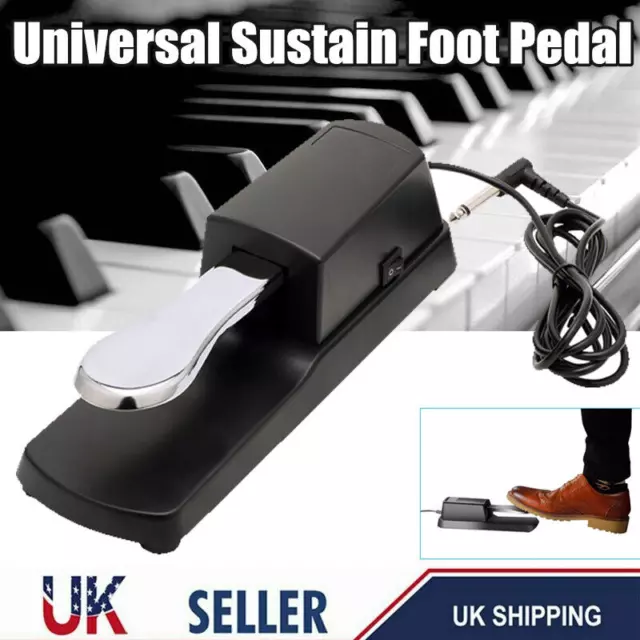 Digital Piano Keyboard Sustain Foot Pedal Damper for Yamaha Casio Korg Roland