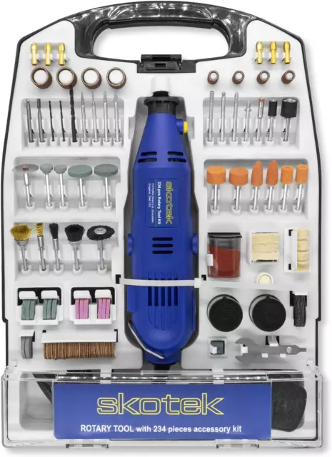 234pc Rotary Multi Tool 135W Set Dremel Compatible Accessory Kit Skotek