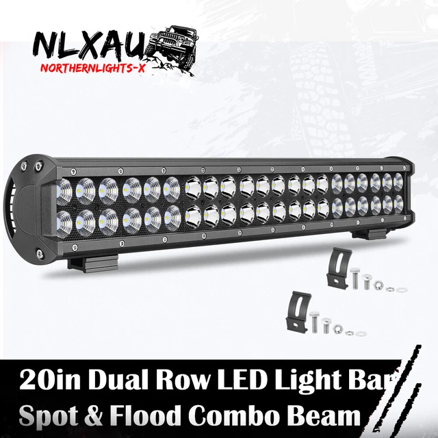 20"/30"+40" Led Work Light Bar Spot Flood Combo Off Road Driving Lamp Trucks FOG