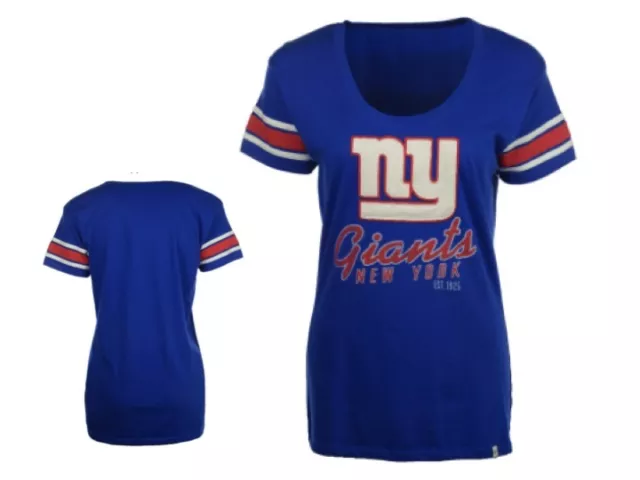 Brand New NWT New York Giants '47 NFL Womens Off Campus Scoop T-Shirt Medium