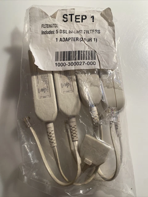 NEW DSL FILTER Kit Pack Inline DSL Phone Filters 1000-300027-000