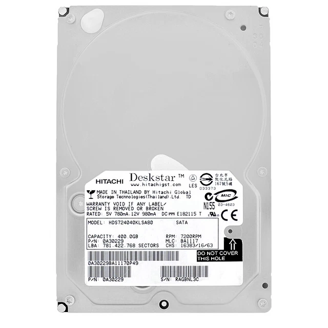 中古-非常に良い】 HDS724040KLSA80 ハードディスクドライブ