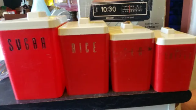 vintage kitchen canister set