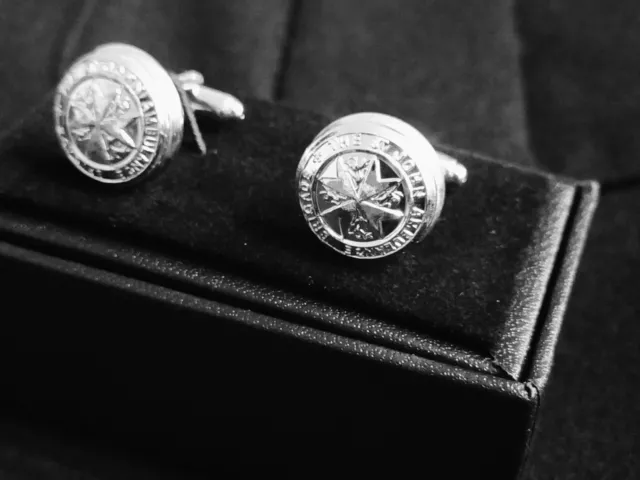 St John's Ambulance Service. Original Tunic Button Cufflinks. Handmade in UK.