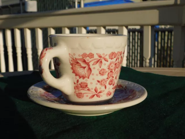 Kansas City Southern Railroad Roxbury Pattern Cup & Saucer Set