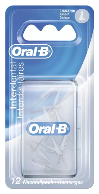 Oral B Interdentalbürsten 12 St. konisch Fein 3-6,5mm/ Zwischenraumbürsten