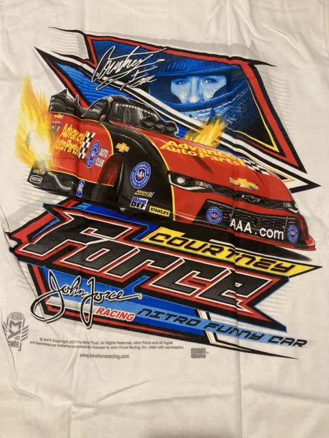 Nhra Drag Racing Vintage Nitro Driver C. Force T Shirt  Size Medium