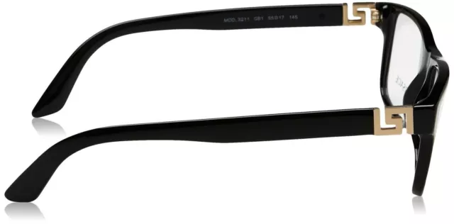 VERSACE MEN EYEGLASSES VE3211 GB1 Black Frame 55-145 3