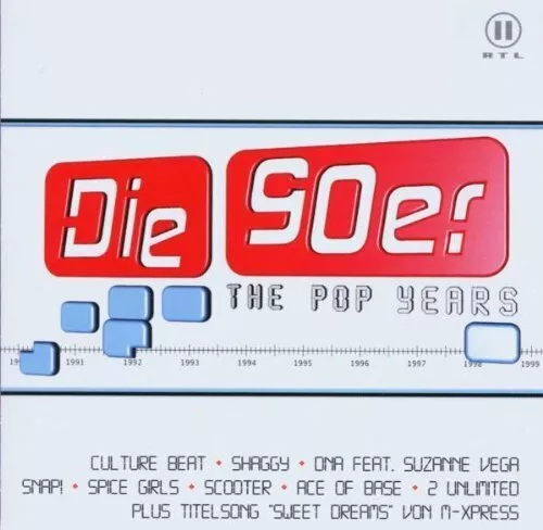 90er-The Pop Years (40 tracks, 2003 ,BMG, RTL II) Culture Beat, Shaggy,.. [2 CD]