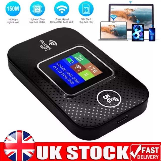 3000MAH UNLOCKED 5G LTE LCD Mobile Router Portable Broadband WiFi MiFi ...