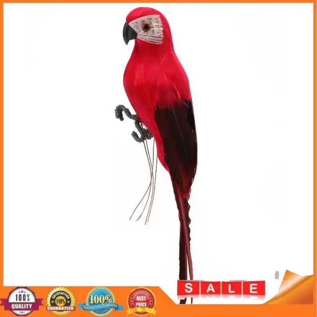 Creative Foam Feather Artificial Parrot Imitation Bird Model Ornament (Red)