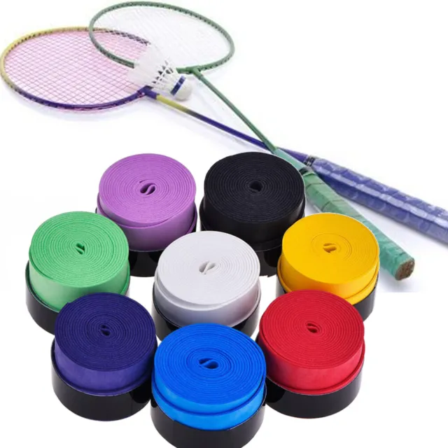 10 Pc Racket Handle Tape Overgrip Badminton Squash Band Bike Frosted
