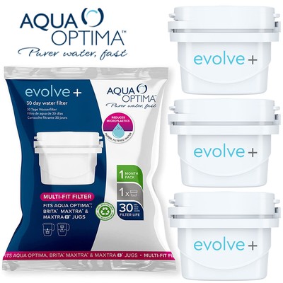 Wilko 3 Aqua anticipo Cartucce Filtro Acqua Per Filtri BRITA MAXTRA & Aqua Optima CARAFFE 