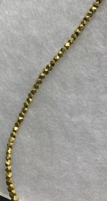 3.5 mm vermeil sterling silver nugget beads