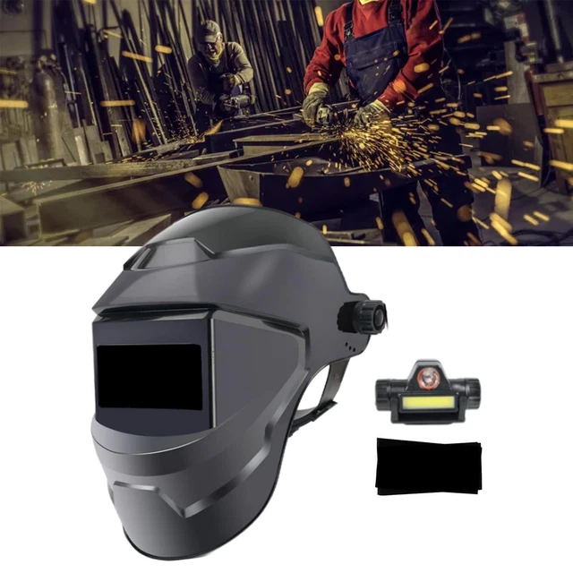 Casco per saldatura ad energia solare Ampio schermo di visualizzazione Ampio