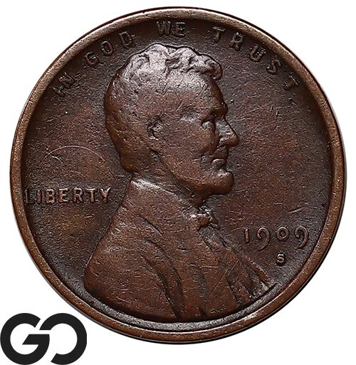 1909-S VDB Lincoln Cent Wheat Penny, Collector Favorite Key Date ** Free S/H!