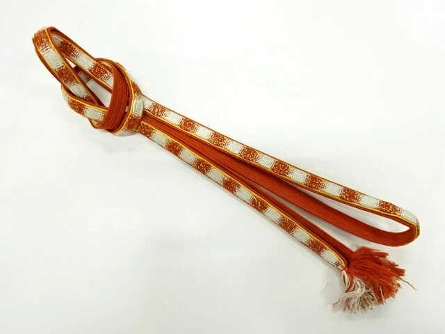 6141089: Japanese Kimono / Vintage Hand-Tied Obijime Cord