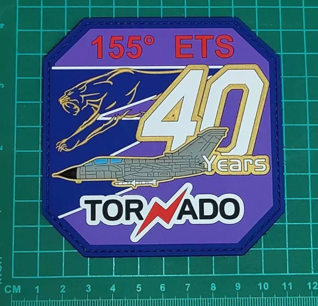 Patch Pantere Nere 155 Gruppo Ets 40 Anni Tornado 2022 Aeronautica Militare Pvc