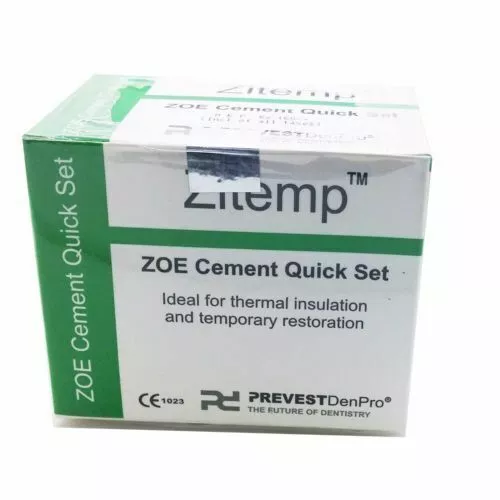 NOUVEAU Dental Prevest Zitemp Quick IRM Ciment temporel eugénol à l'oxyde...