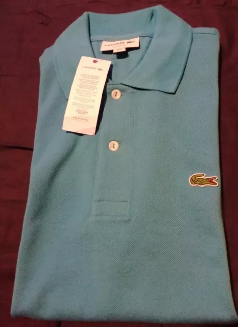 SALE2. Lacoste Short Sleeve Polo T-Shirt Size 3 100% Cotton Light Blue. 💯
