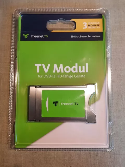 FREENET TV freenet TV CI+ Modul für DVB-T2 HD neu in OVP, Inkl. 3 MONATE TV