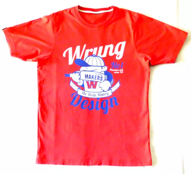 Wrung Division Design Tshirt Manches Courtes Homme Vetement Occasion Street Wear