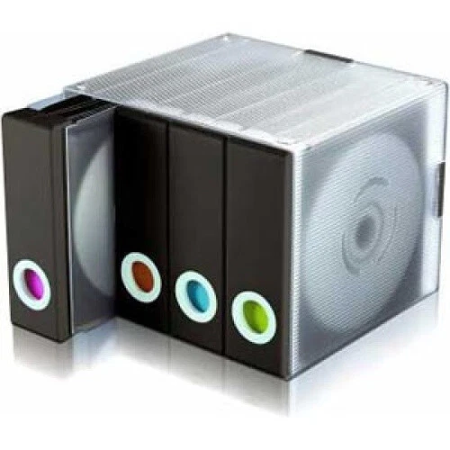 Parade Disc Holder 96 CDs or DVDs In Colour Coded Black Binder. Atlantic Inc