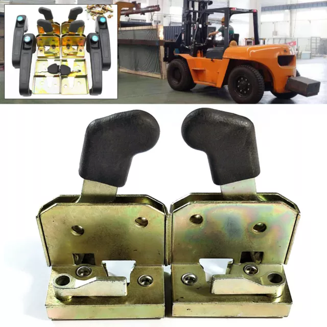 Locking Door Handle loader door lock 4 Set Universal for Tractor Heavy Equipment