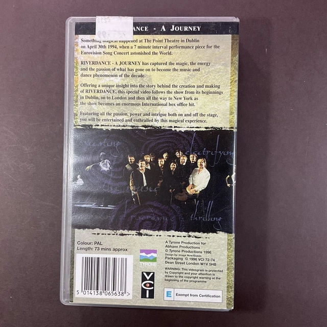RIVERDANCE, A JOURNEY The Story Behind The Phenomenon, VHS Video, 1996(03)