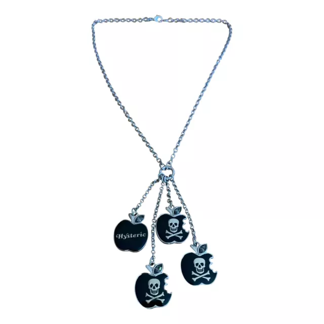 Hysteric Glamour Skull Apple Charm Necklace