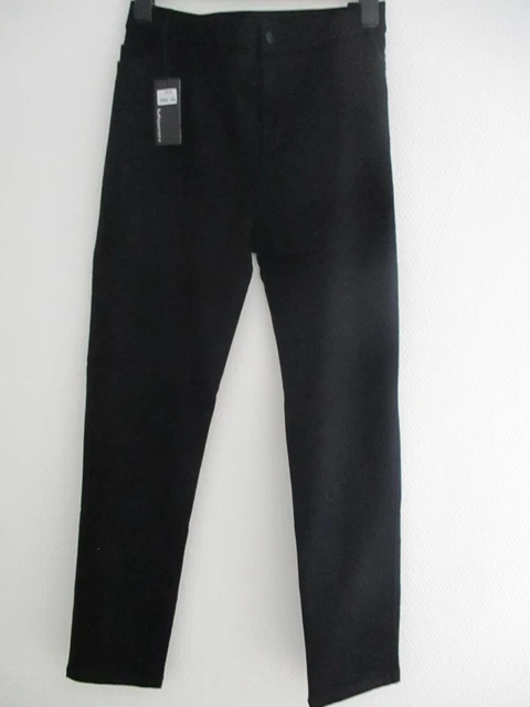 PANTALON FEMME AA Apperloth en toile noire, droit, régular Taille