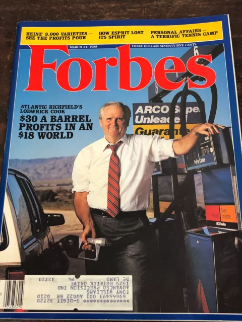 Vtg Forbes March 1988 Magazine - $30 A Barrel Profits in an $18 World - Lodwrick