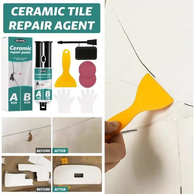Kit colla AB adesivo colla riparazione vasca da bagno impermeabile