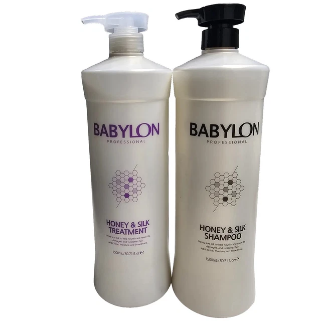 BABYLON PROFFESIONAL HONEY &silk Shampoo And Honey & Silk Treatment. 2 Bottle... 41.69