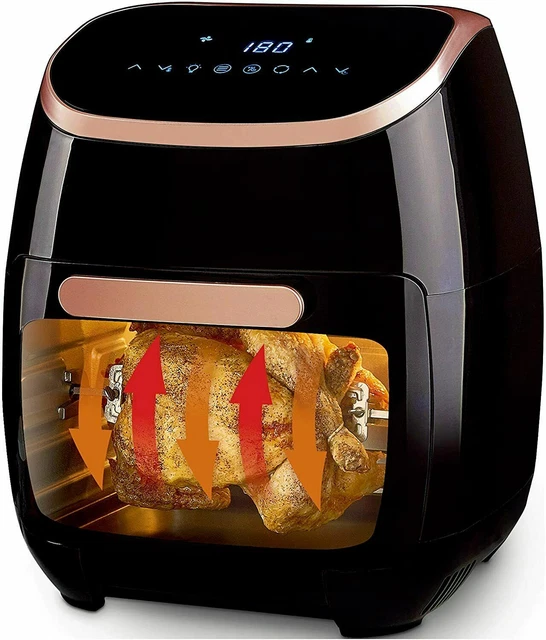 TOWER T17039RGB DIGITAL Air Fryer Oven, Rose Gold/Black, New & Sealed