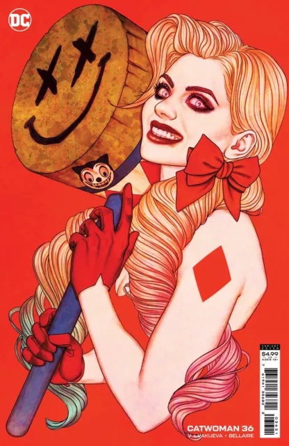 CATWOMAN #36 (JENNY FRISON HARLEY QUINN CARDSTOCK VARIANT) COMIC ~ DC Comics