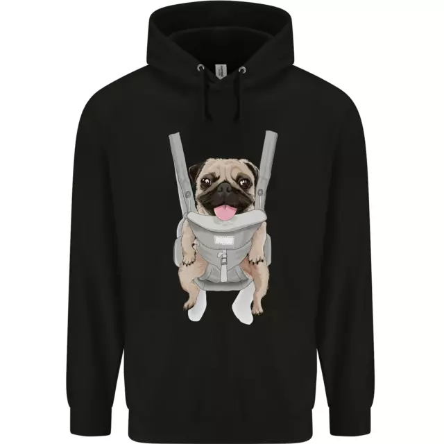 A Pug in a Baby Harness Funny Dog Childrens Kids Hoodie