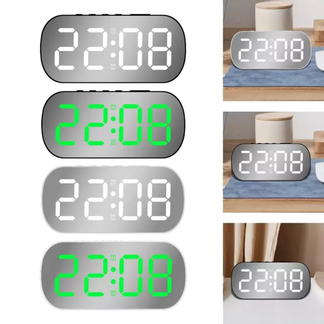 Réveil numérique avec date et température Snooze Alarm Clock Teens