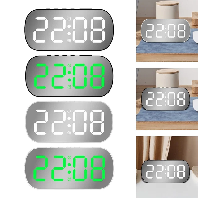 Réveil numérique avec date et température Snooze Alarm Clock Teens
