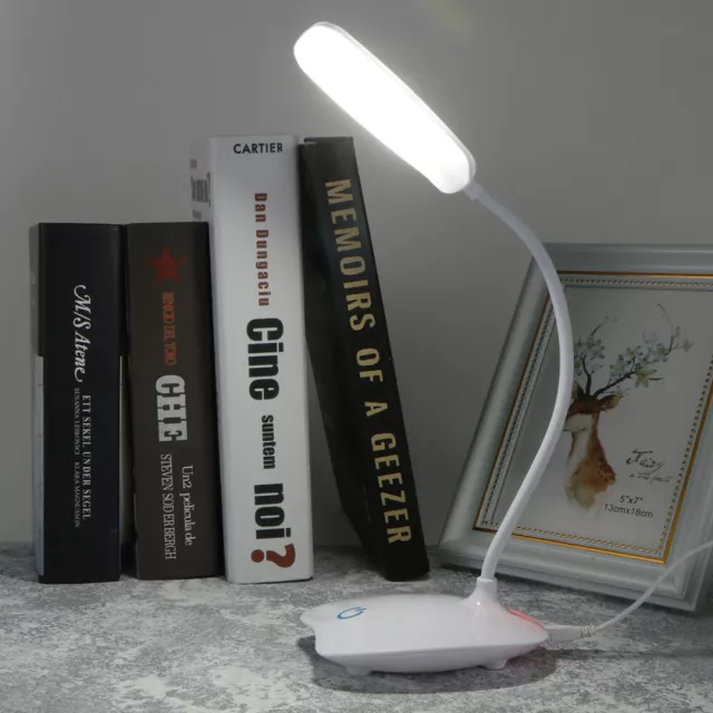 Lampada da Scrivania Lettura LED Touch Luce Notturna Dimmerabile 3 Modalità