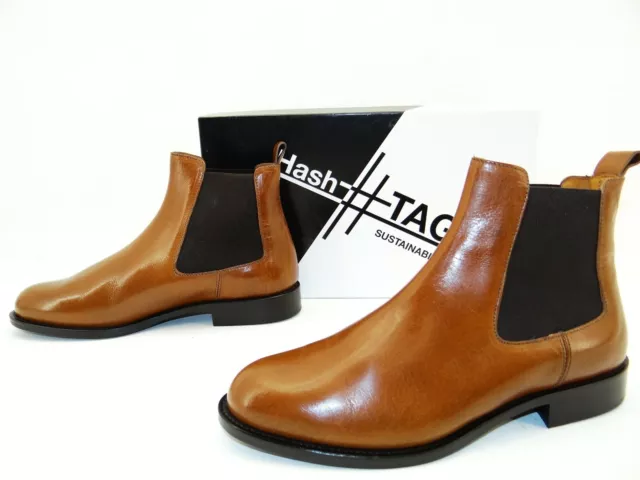 Hash#tag Chelsea Boots Stiefel Stiefeletten Wniter Damen Leder Schuhe Gr.39