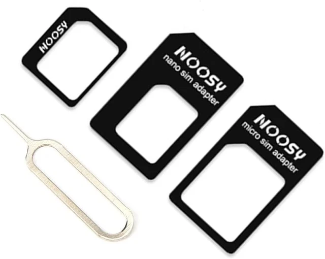 Kit Adaptateurs Cartes SIM | Conversion Nano-SIM, Micro-SIM, SIM Standard - Avec Aiguille D'éjection