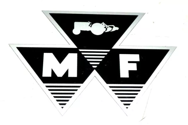 Decal - Triangular Mf - Large. Compatible With: Massey Ferguson: 100 Series