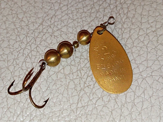 Leurre Mepps Vintage Made In France - Cuillère Grise Taille 8 - Neuf