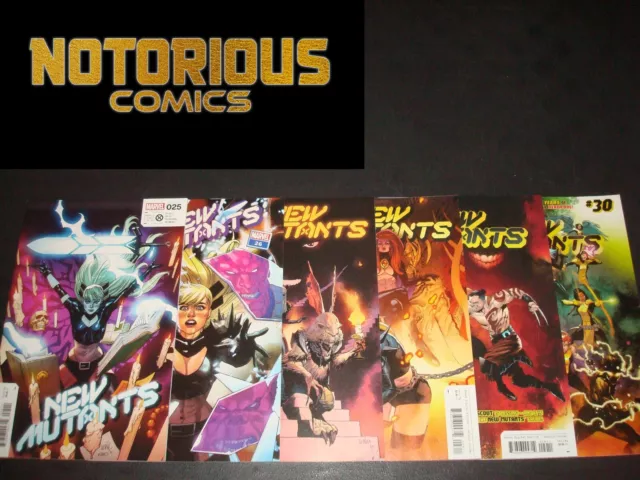 New Mutants 25 26 27 28 29 30 Complete Comic Lot Set Ayala Marvel EXCELSIOR BIN