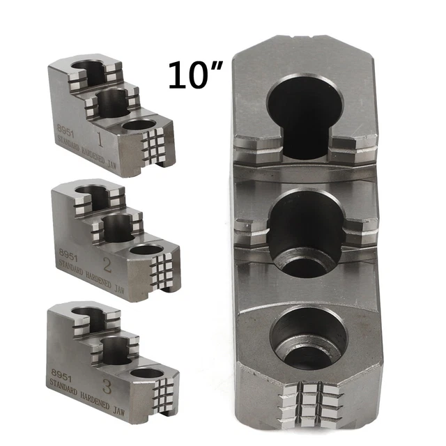 10& STEEL HARD Jaws Lathe Chuck Serrated for Kitagawa B210 1.5mmx 60