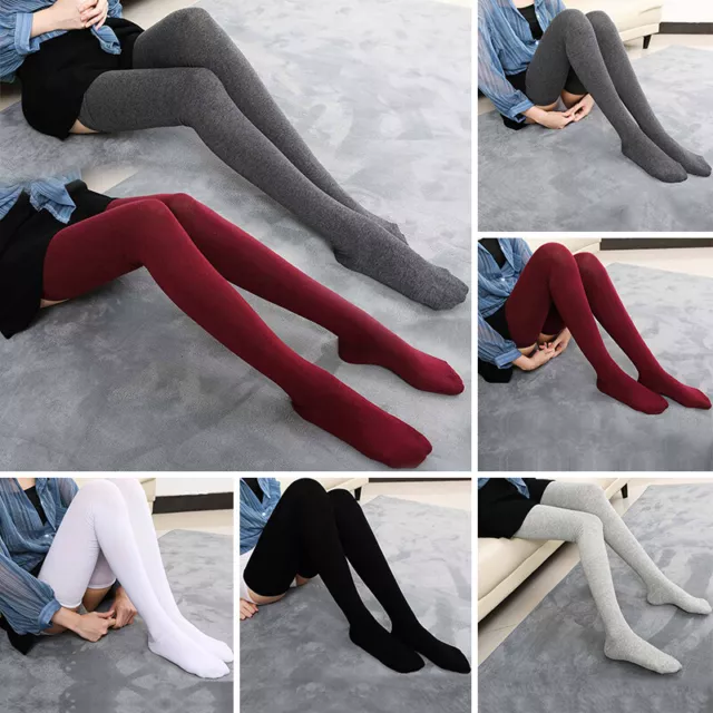 Mädchen Damen Oberschenkel Hoch Overknee Socken Extra Lang Baumwolle Q