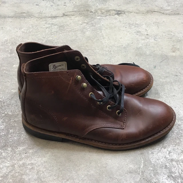 DANNER JACK II Dark Coffee Brown Leather Boots Men display picture 3
