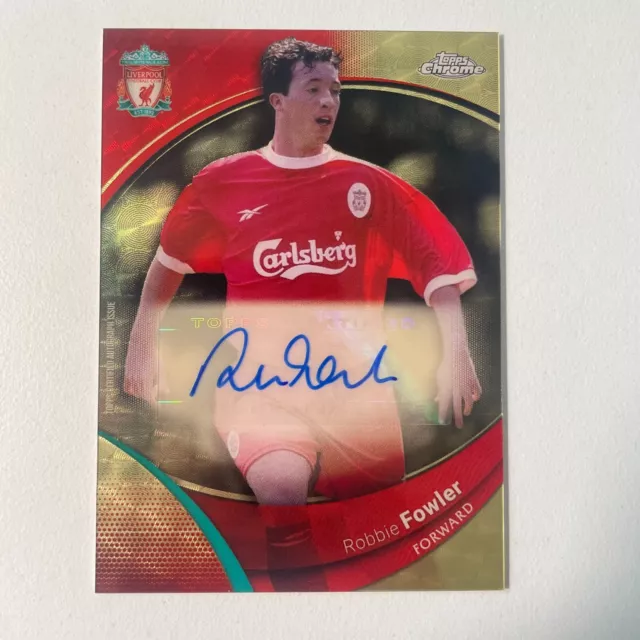 Topps Liverpool Chrome Robbie Fowler 1/1 Superfractor Autograph